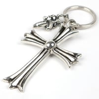 Chrome Hearts Large Cross Split Dagger Keyring #31558