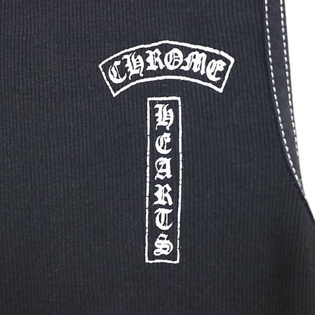 Chrome Hearts Vintage "FUCK YOU" Large Cross Print Tank Top #104310