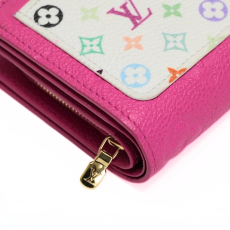 Louis Vuitton x Murakami Portefeuille Claire Wallet Monogram Multicolor Empreinte Pink M14140 #75820