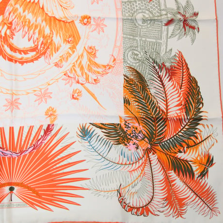 HERMES Carre 90 Silk 100% Scarf Stole "Mythiques Phoenix" #76492