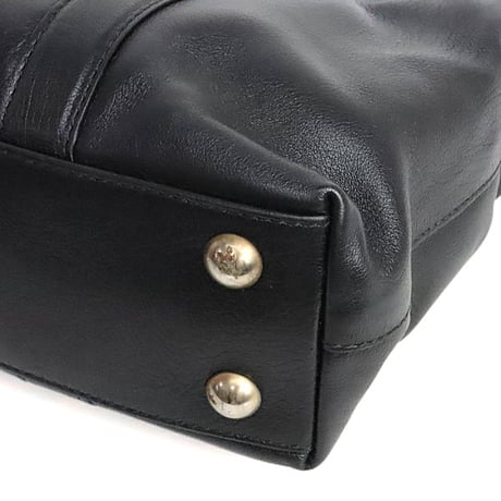 PRADA Tote Bag Leather Black #20046