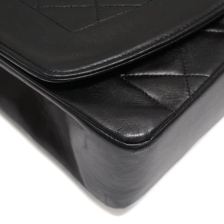 CHANEL Diana 22 Small Flap Bag Quilted Lambskin Black ＃75772