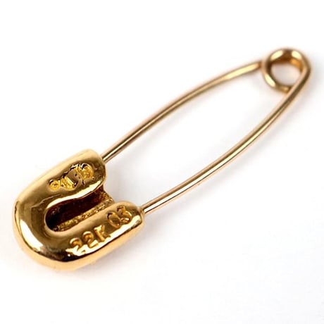 Chrome Hearts 22K Small Safety Pin 1P Diamond Charm #32206