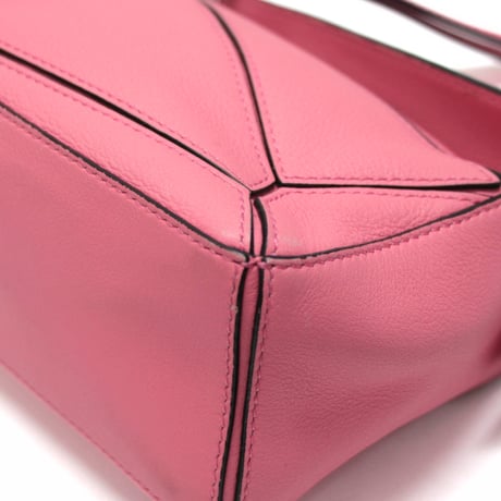 LOEWE Mini Puzzle Bag Leather Pink #75694