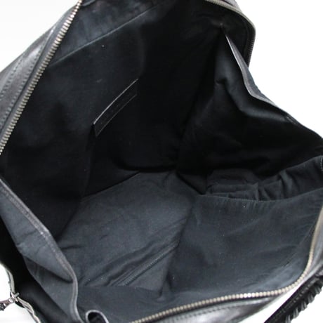 BALENCIAGA Briefcase Nylon Leather Black ＃76408