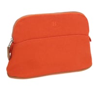 HERMES Bolide Mini Pouch Canvas Orange #20034