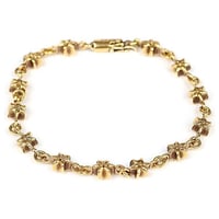 Chrome Hearts 22K Tiny Star Bracelet 13 Links #32225