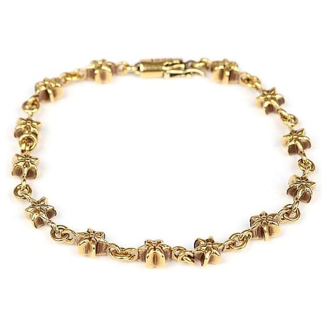 Chrome Hearts 22K Tiny Star Bracelet 13 Links #32225