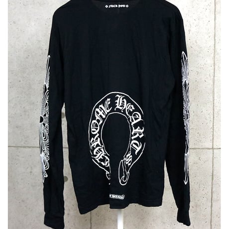 Chrome Hearts Floral Cross Sleeve Horseshoe Long Sleeve #31918