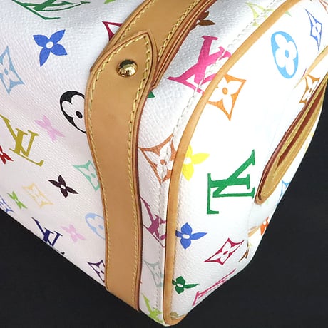 Louis Vuitton x Murakami Priscilla Handbag Monogram Multicolor White M40096 #19960