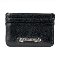 CHROME HEARTS Double-Sided Scroll Label Card Case #104931
