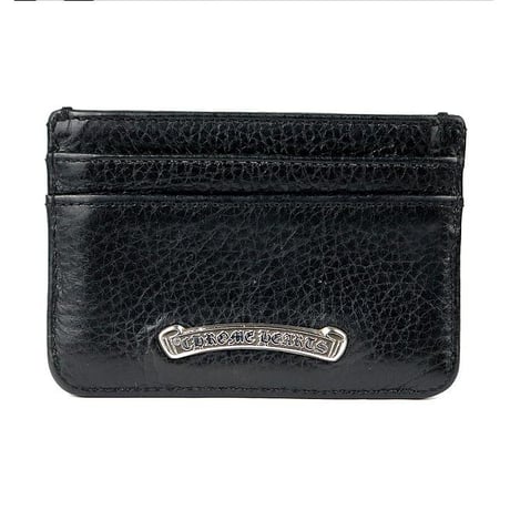 CHROME HEARTS Double-Sided Scroll Label Card Case #104931