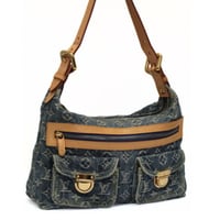 Louis Vuitton Baggy PM Shoulder Bag Monogram Denim M95049 #75927