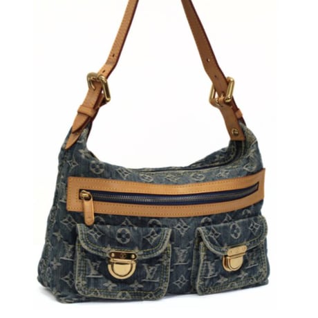Louis Vuitton Baggy PM Shoulder Bag Monogram Denim M95049 #75927