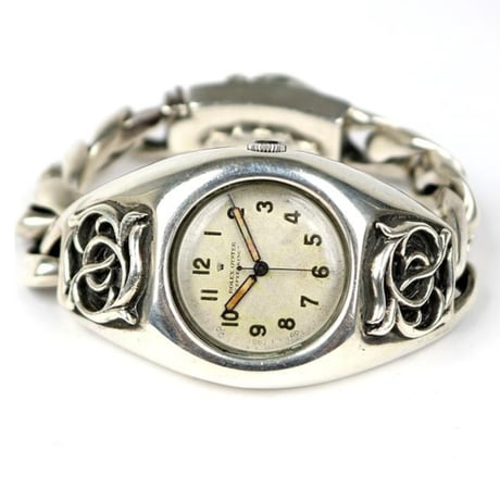 【￥3,599,900】 Chrome Hearts Floral Classic Link Watch Case with Rolex Speedking #104213