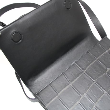 Alexander McQueen 4-Ring Skull Knuckle Shoulder Bag Leather Black #32105