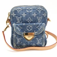 Louis Vuitton Fairfax Pochette Shoulder Bag Monogram Denim M82948 #76399