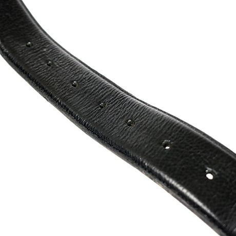 Chrome Hearts 1.5 Inch Belt Strap Leather Black  #31432