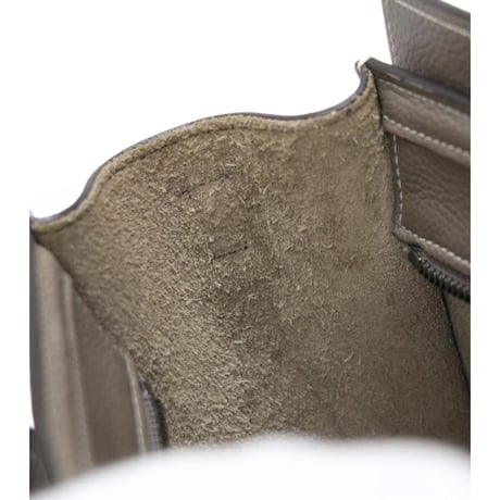CELINE Nano Luggage Tote Bag Leather Greige #20272