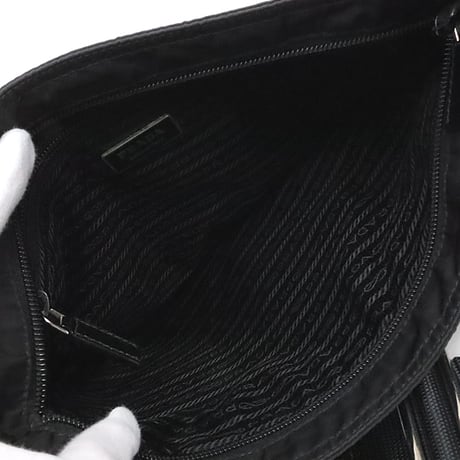PRADA Shoulder Bag Tessuto Nylon Black VA0340 ＃19905