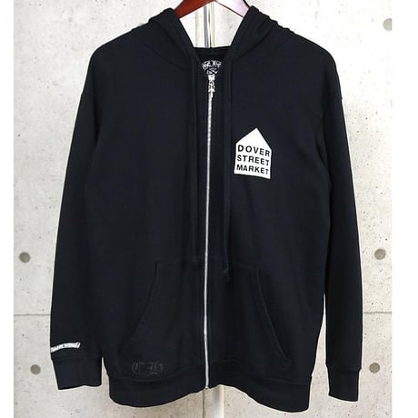 CHROME HEARTS × DOVER STREET MARKET Logo Zip Up Hoodie #104949