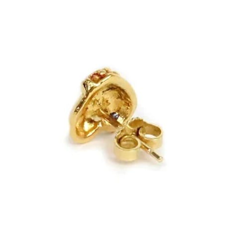 Chrome Hearts 22K Heart Stud Earring #19931
