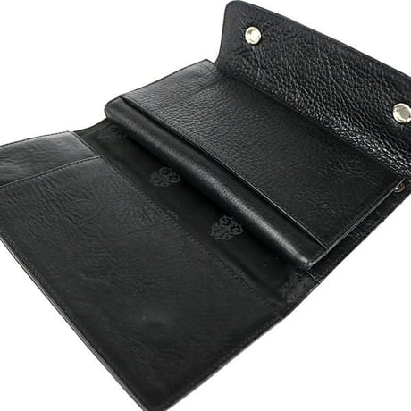 Chrome Hearts Brand-New Cross Button Wave Wallet #30858
