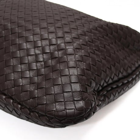 BOTTEGA VENETA Hobo Bag Intrecciato Leather Brown #76596