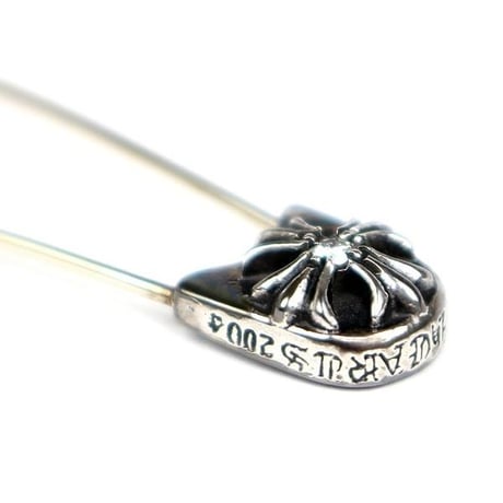 Chrome Hearts Safety Pin Large 1P Diamond Charm #104226