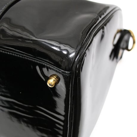 CHANEL Timeless CC Duffle Bag Patent Leather Black #76199