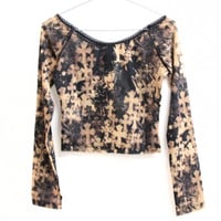 Chrome Hearts Brand-New All-Over Cemetery Cross Print Long Sleeve Camisole #31880