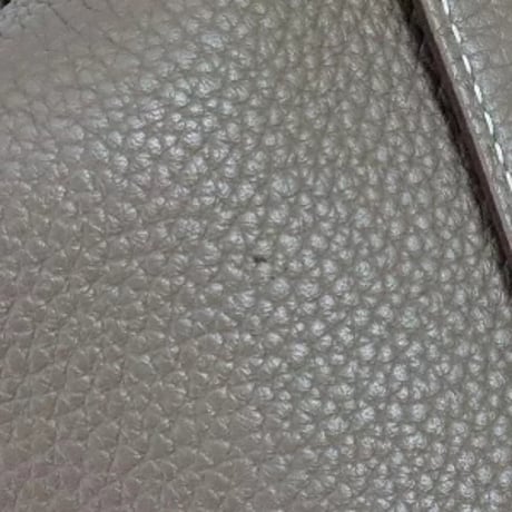 HERMES Picotin Lock PM Handbag Taurillon Clemence Leather Etoupe #20308