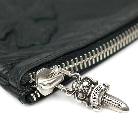 Chrome Hearts Leather Change Purse with Cross #104908