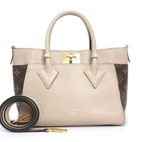 Louis Vuitton On My Side PM Handbag Monogram Canvas Calfskin Leather M57729 #19900