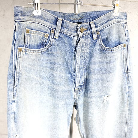 Saint Laurent Paris 22SS Anthony Vaccarello Era D31 RP-MW Denim Pants #31840