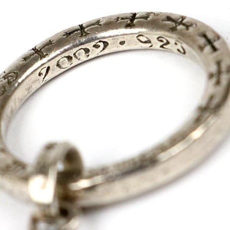 Chrome Hearts NTFL Baby Fat Cross Double-Sided Pave Diamond Ring #32220