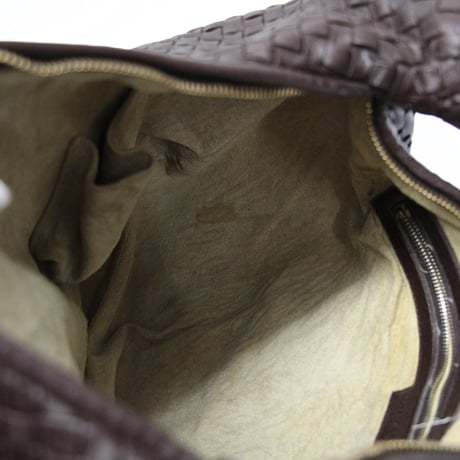 BOTTEGA VENETA Hobo Bag Intrecciato Leather Brown #76596