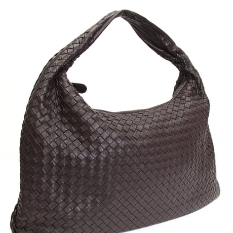 BOTTEGA VENETA Hobo Bag Intrecciato Leather Brown #76596
