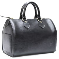 Louis Vuitton Speedy 25 Handbag Epi Leather Black M59032 #75491