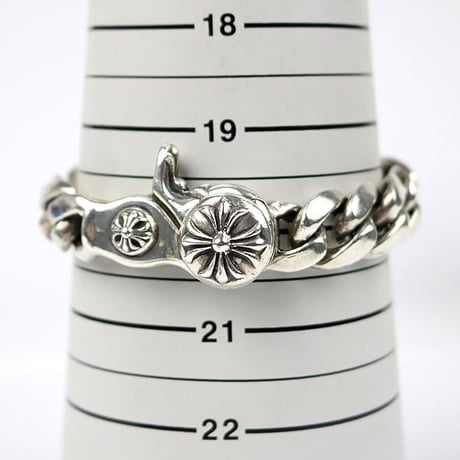 Chrome Hearts Cross Ball Classic Chain Clip Bracelet 15 Links #104939