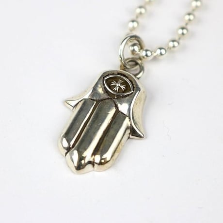 Chrome Hearts Hamsa Hand Pendant Ball Chain Necklace #103851