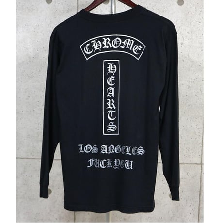 Chrome Hearts Vintage LA Limited Edition T-Bar Horseshoe Design Long-Sleeve T-Shirt #103954