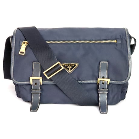 PRADA Shoulder Bag Nylon Navy ＃20169