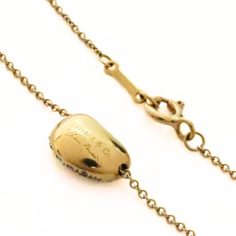 TIFFANY＆Co. Bean Diamond Necklace 18K Yellow Gold #19670
