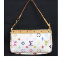 Louis Vuitton x Murakami Pochette Accessory Pouch Monogram Multicolor White M92649 #19895