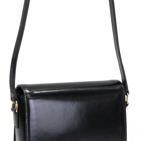 CELINE Teen Triomphe Shoulder Bag Calf Leather Black #75952