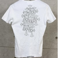 Chrome Hearts Old Back Cemetery Cross Logo T-Shirt #31642
