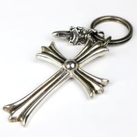 Chrome Hearts Large Cross Split Dagger Keyring #32158