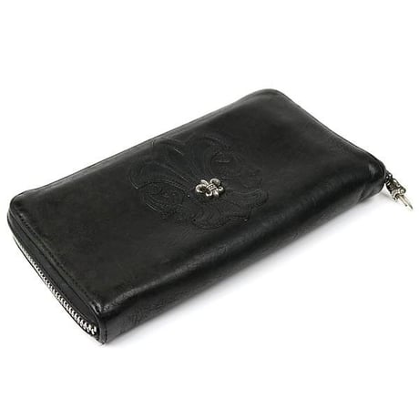 Chrome Hearts REC F ZIP #2 Flare Round Zipper Wallet #104788