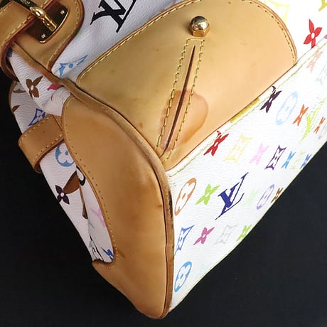 Louis Vuitton x Murakami Claudia Shoulder Bag Monogram Multicolor White M40193 #19961